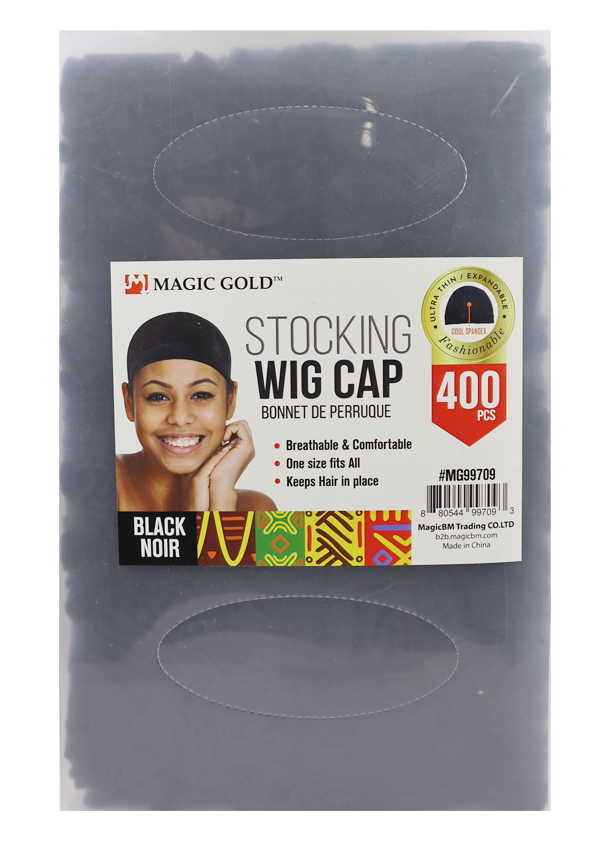 [MG99709] Magic Gold Stocking Wig Cap #MG99709 Black (400 pc/pk) -pc