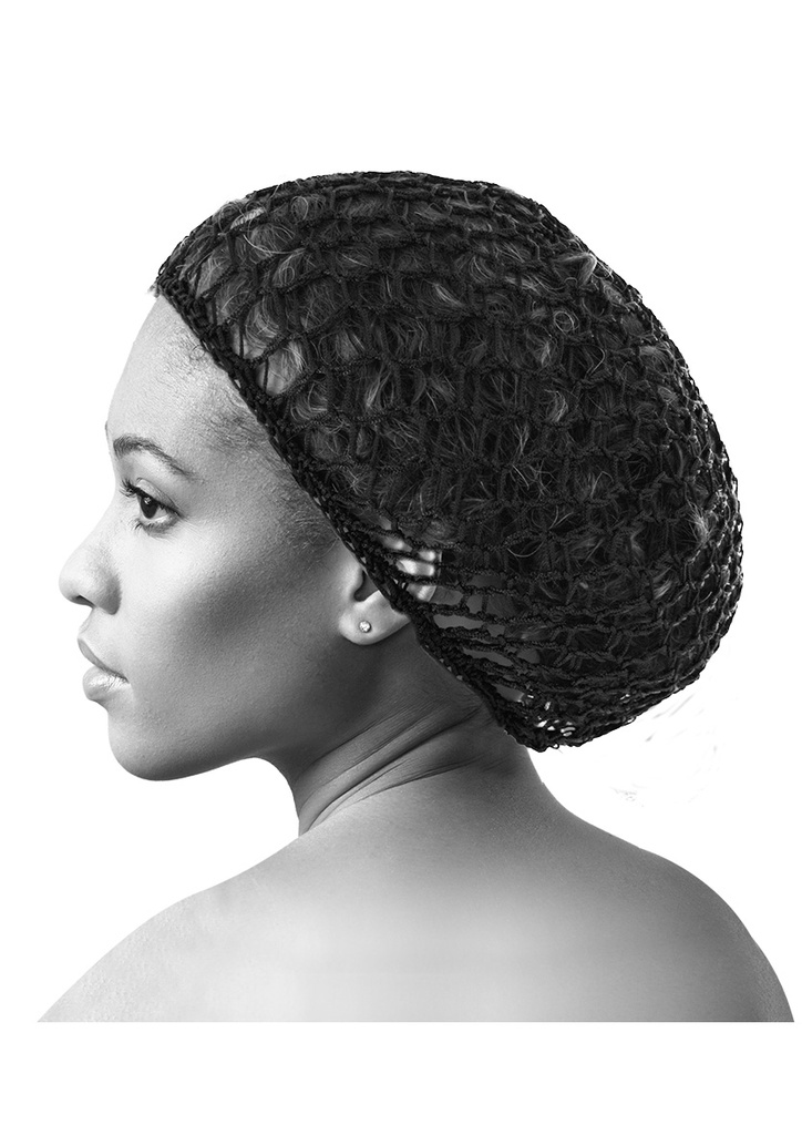 [MG93575] Magic Gold Thick Hair Net [Medium] #93575 (20cm x 24cm) Black -PK