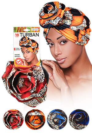 Magic Gold Turban (Asst) TUR7028 #19-dz