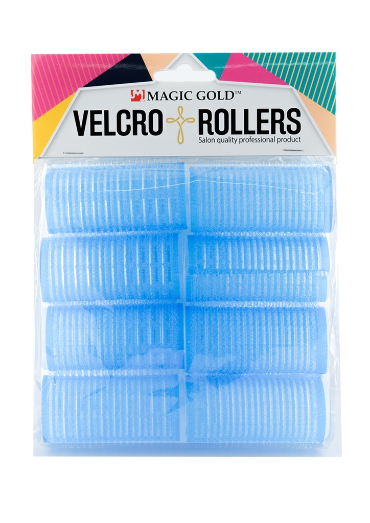 Magic Gold Velcro Rollers #MGC-VTR-06 (Blue/28mm/8pc) -pk