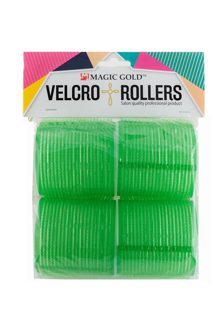 [MG90718] Magic Gold Velcro Rollers #MGC-VTR-16 (Green/60mm/4pc) -pk