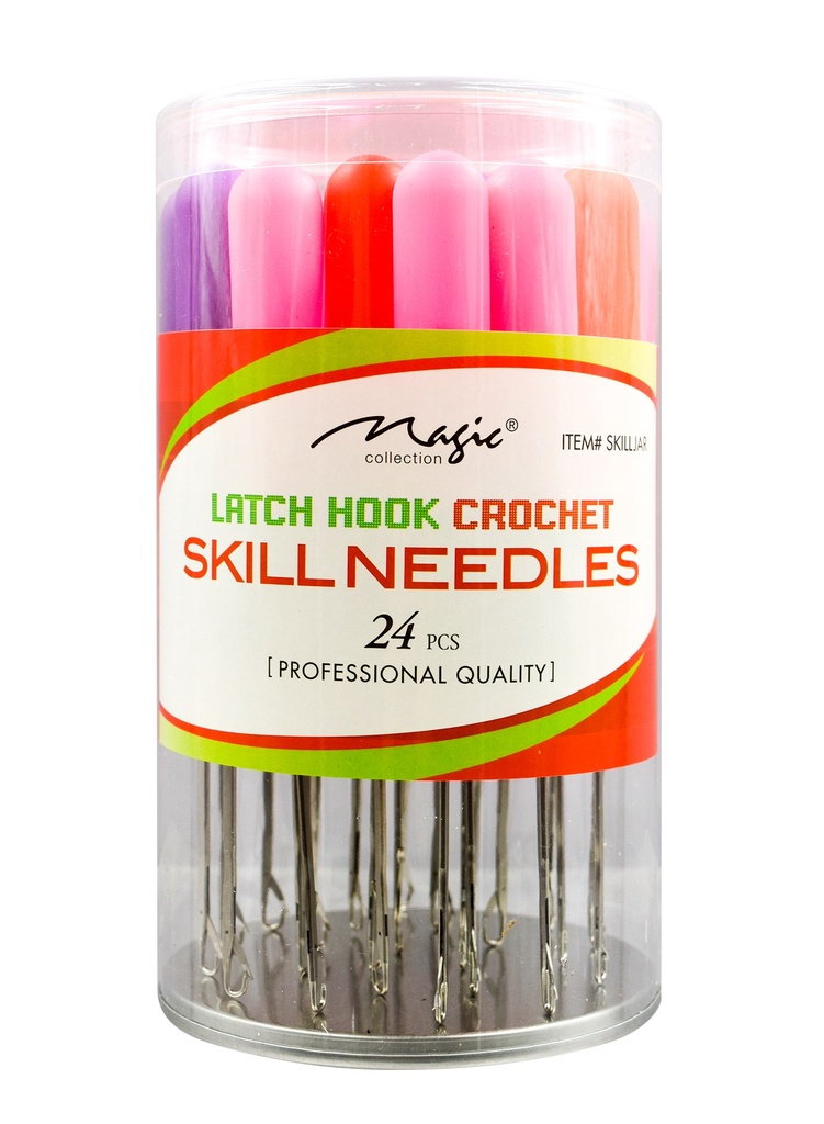 Magic Latch Hook Crochet Skill Needle #SKILLJAR (24 pc/Jar) -Jar