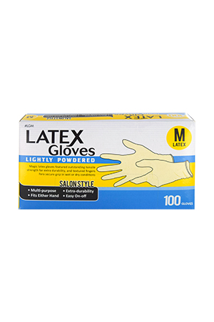 Magic Natural Latex Gloves [Medium](100pc) #LGM-box