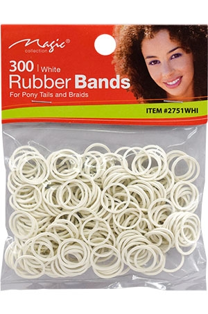 [MC02767] Magic Rubber Band -300 White #2751WHI -dz