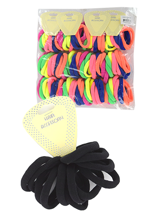 [MC82337] Magic Seamless Elastic Ponytail Holder 6"Small12pc #HEP005AST-dz