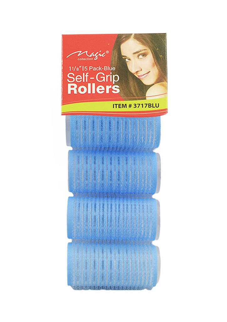 Magic Self-Grip Rollers #3717BLU (1 1/8") -pc