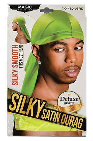 [MC04871] Magic Silky Satin Durag-Lime Green #4801LGRE-dz