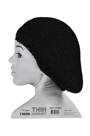 [MC00910] Magic Thin Fish Hair Net #910BLA (2dz)-cd