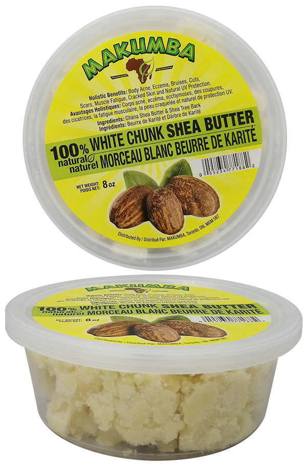[MKU77188] Makumba 100% Shea Butter White Chunk (8oz) #6
