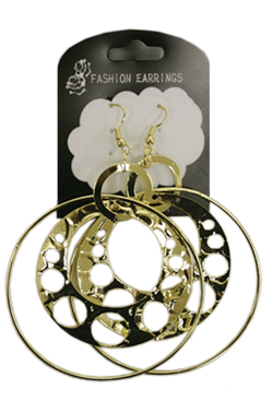 Metal Fashion Earring (Gold/Silver) #101 -dz