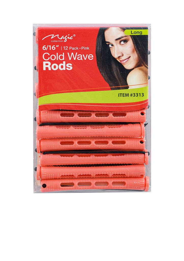 Magic Cold Wave Rods #3313 (Long 6/16" Pink) #CWR-6 -dz