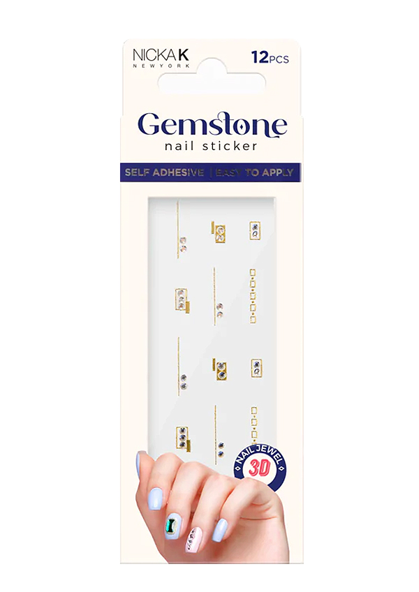 NK Gemstone Nail Sticker 10-pc