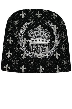 NY Knit Crown Stone Cap#BE1044 -pc