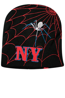 NY Knit Spider Cap#BE1045 -pc