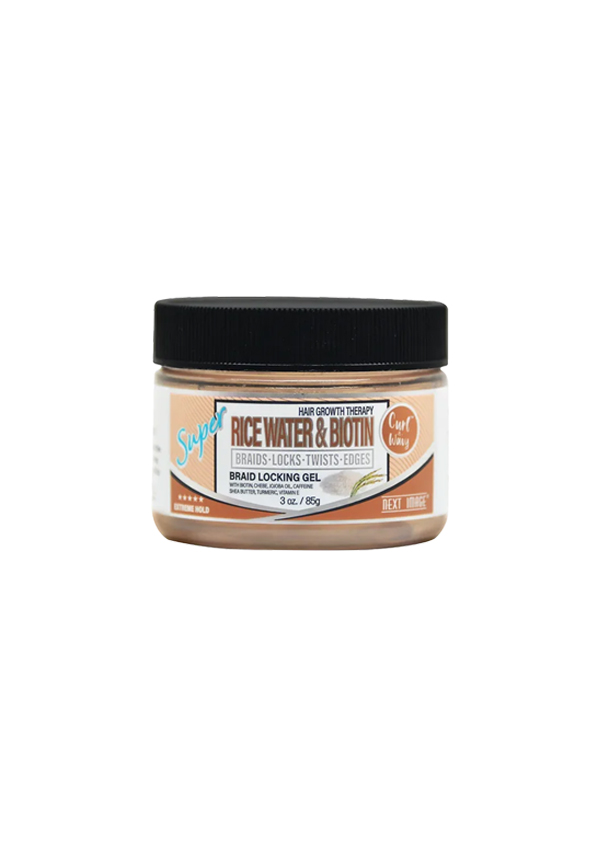 Next Image Braid Locking Gel Super Hold _ Rice Water& Biotin (3 oz) #115
