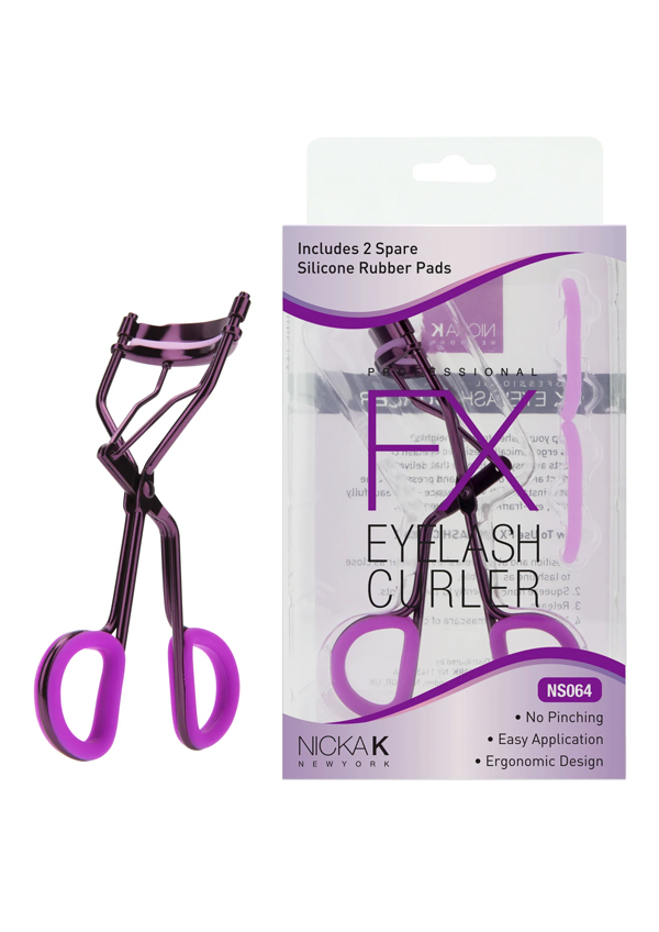[NK38064] Nicka K Eyelash Curler With Bow #NS0064 [3pc/ds] - ds