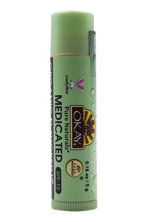 Okay Nourishing Lip Balm Tube-Medicated(0.18ozx12pc)-dz#83