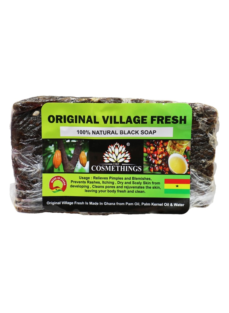 [CMT00248] Original Village Fresh Black Soap -100% Natural (1 LB) #2