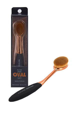 Oval Soft Makeup Brush Rose Gold #30022 Medium-pc
