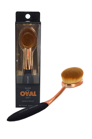 Oval Soft Makeup Brush Rose Gold #30023 Large-pc