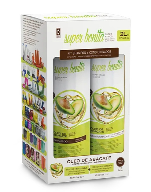 [PRB93109] PROBELLE Super Bonita Kit Shampoo+Cond -Abacate (2 L) #9