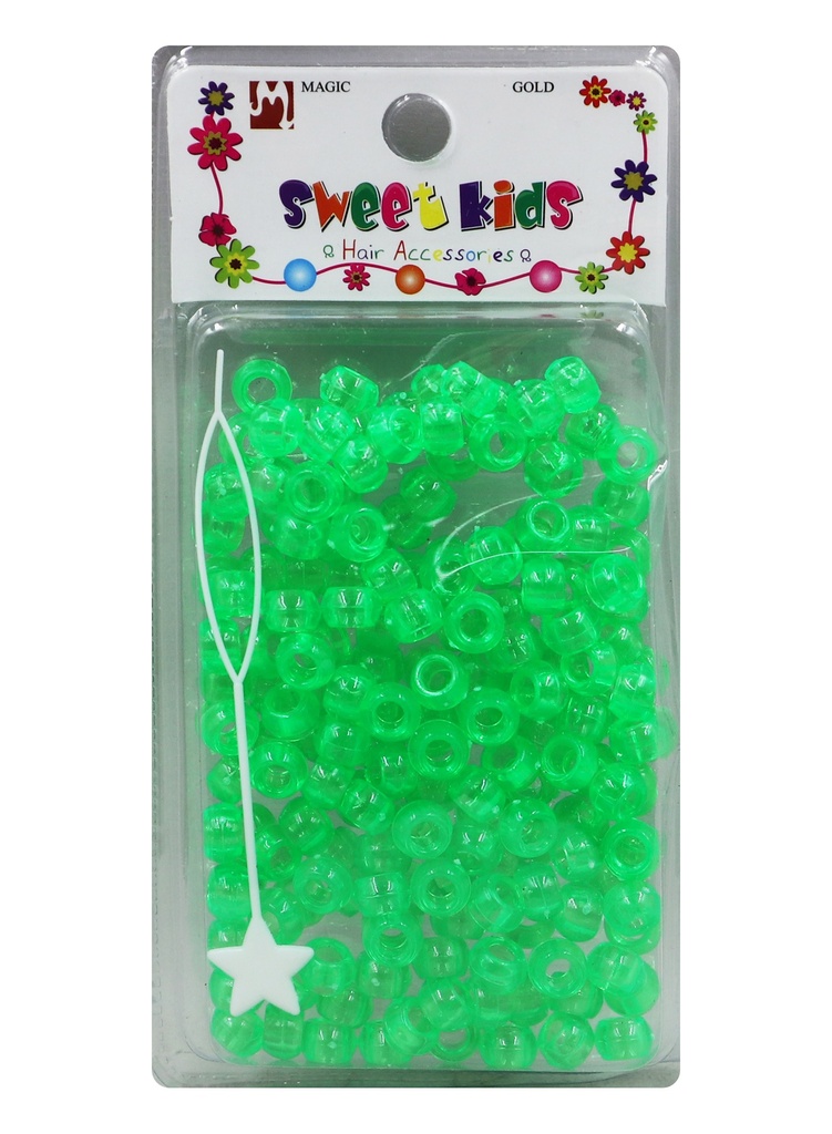Plastic Bead (S) #1605 Crystal Green -pc