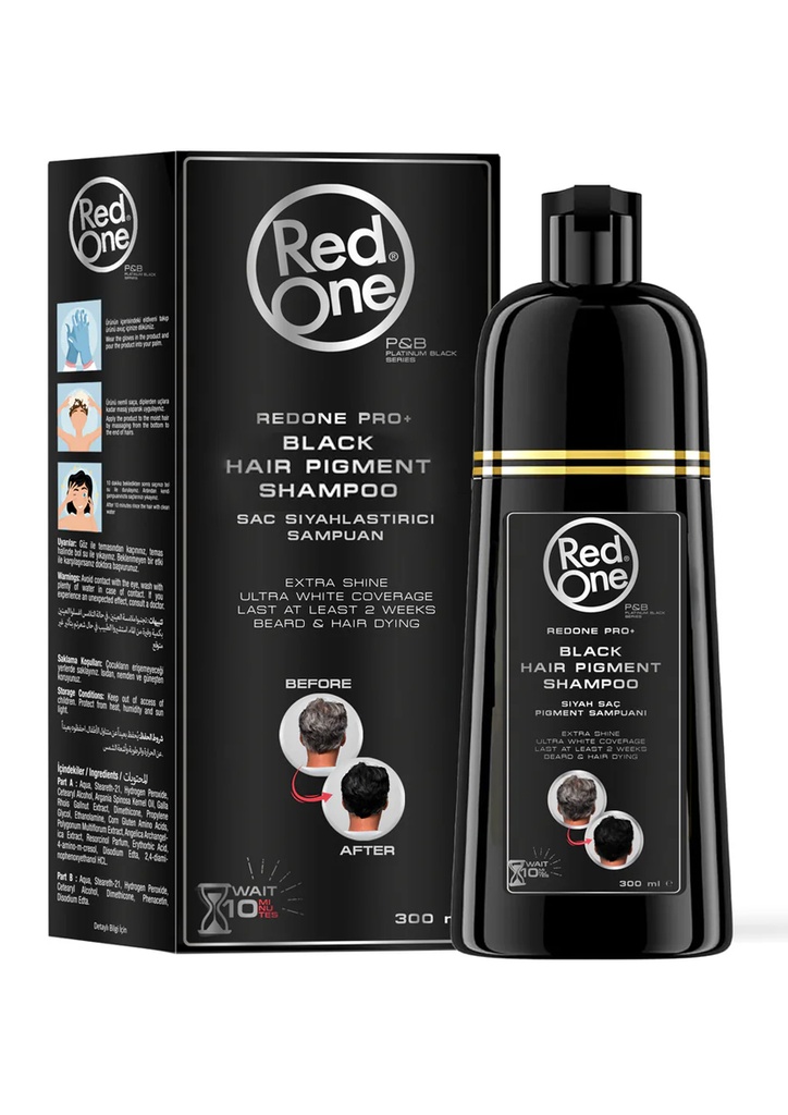 [RED02673] Red One Black Hair Pigment Shampoo (300 ml) #47