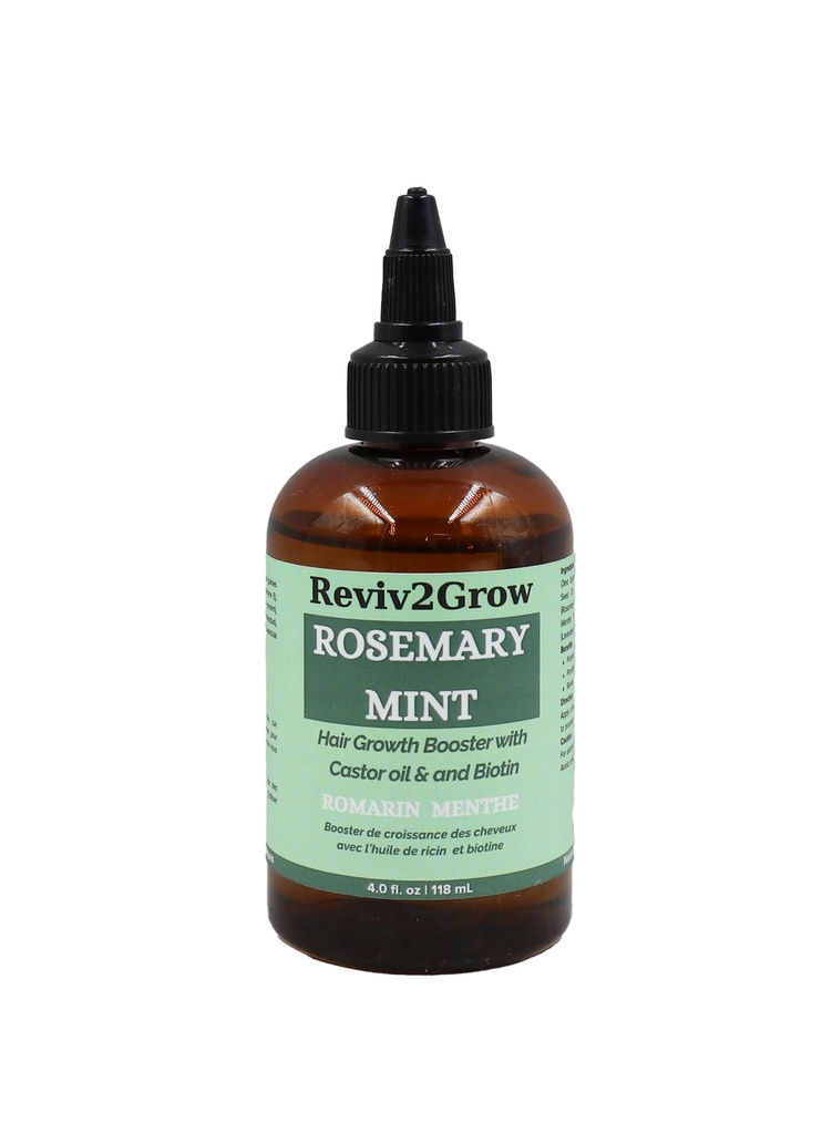 Reviv2Grow Rosemary Mint -Hair Growth Booster Castor Oil and Biotin (4 oz) #14