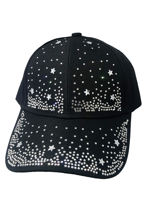 [SMA75212] SMA RINESTONE CAP 212 (Night Sky Black) - pc
