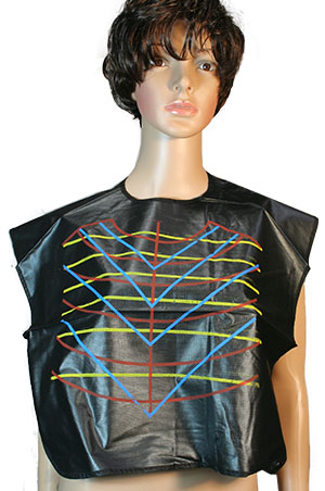 [MG95525] Salon Comb-Out Cape[Pattern / Black] #15-pc