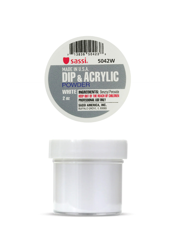 [SAS50423] Sassi Acrylic Powder #White (2 oz) #25