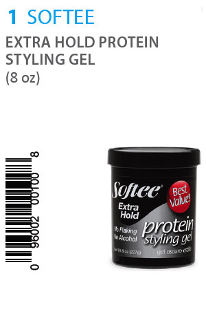 [SOF00100] Softee Extra Hold Protein Styling Gel (8oz)#1
