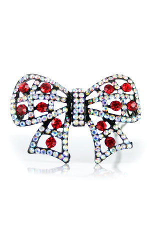 Design Stone Hair Pin :Snap Clip (12pcs /pk) #3350C -pk