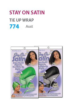 [STO00774] Stay on Satin Tie Up Wrap [Asst] #774 - dz