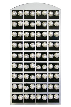 [MG01601] Stone Earring (Small Pearl Clear) #0160