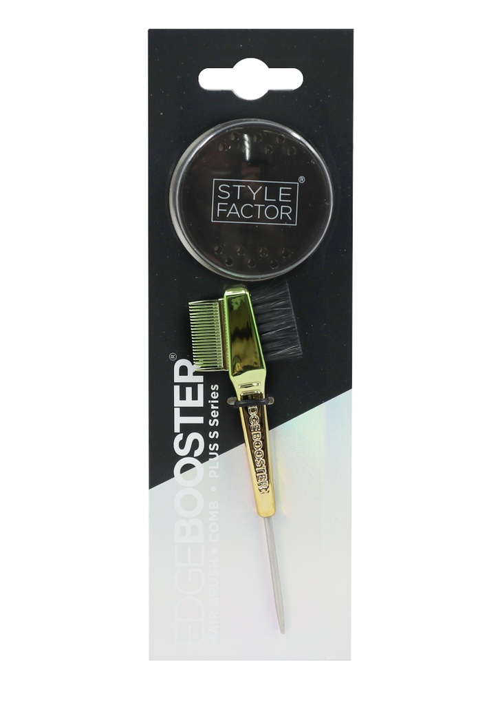 [STF86605] Style Factor Edge Booster Hair Brush+Comb (Green/Gold) - pc