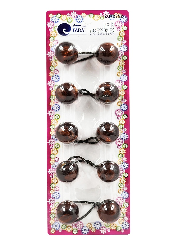 Tara Bubble Round #72792 Crystal Brown (20mm) [5/pk] -pc