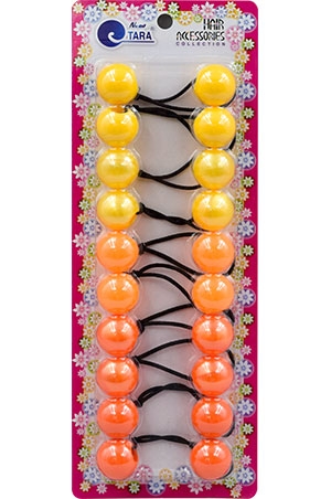 [TAR09259] Tara Bubble Round #9259 Yellow Orange Tone (18mm) [10/pk] -pc