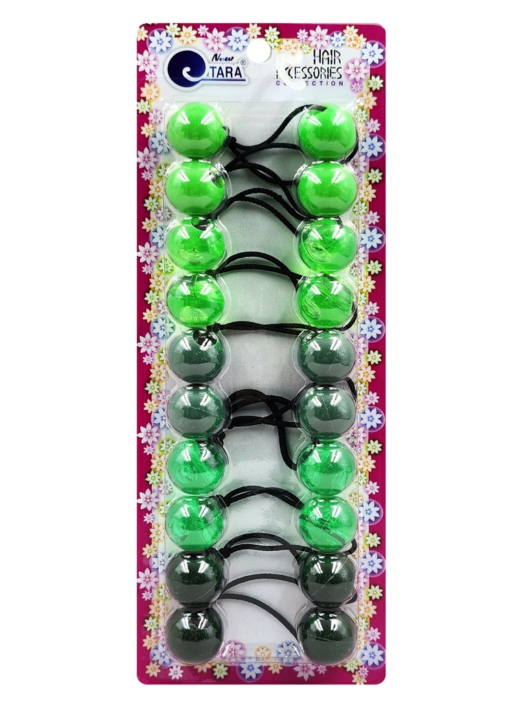 Tara Bubble Round #9260 Green Tone (20mm) [12/pk] -pc