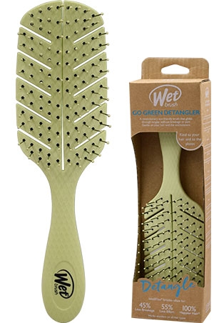 [WET89891] The Wet Brush Go Green Detangler-(P.Green)#BIO830GREN - pc