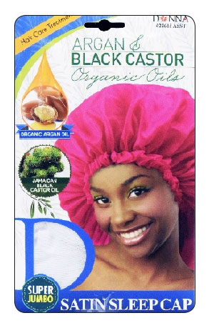 Donna Argan Sleep Cap #22615-Super Jumbo(Asst)-dz