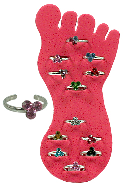 Toe Ring (12 rings) #2676 Clover