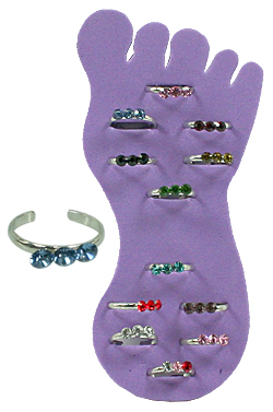 [MG67654] Toe Ring (12 rings) #2676 Straight