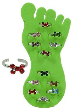 [MG67722] Toe Ring (12 rings) #2677 Ribbon