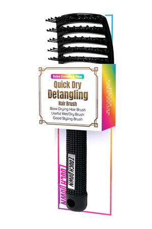 [TOD12063A] Touch Down Quick Dry Detangling Brush BLACK#TDB003-BLK