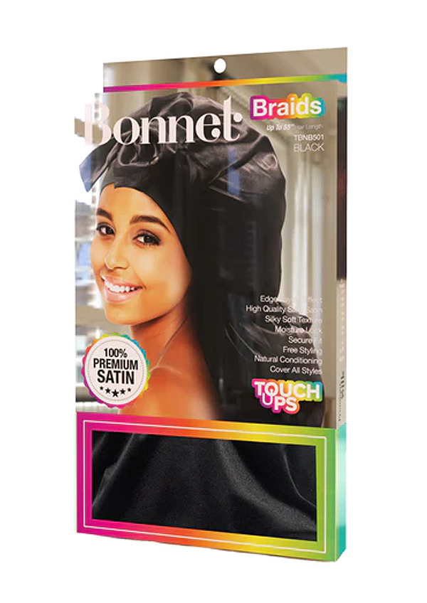 [TOU12132] Touch Ups Bonnet Braids up to 55" #TBNB501 (Black) - pc
