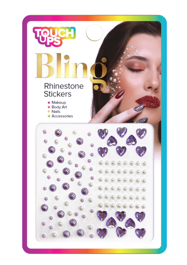 [TOU07322] TouchUps Rhinestone Stickers Purple Mix1 #BLG012 -dz