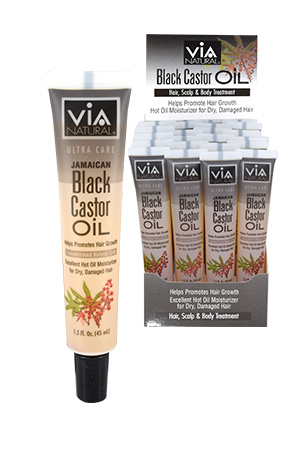 [VIA08973] Via Natural Black Castor Oil Tube (1.5oz/24pc/ds) #73