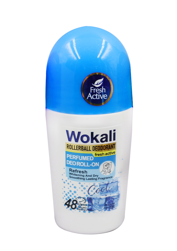 [WOK60105B] WOKALI Perfumed Deoroll-On #Cool (80 ml) #WKL800 -pc