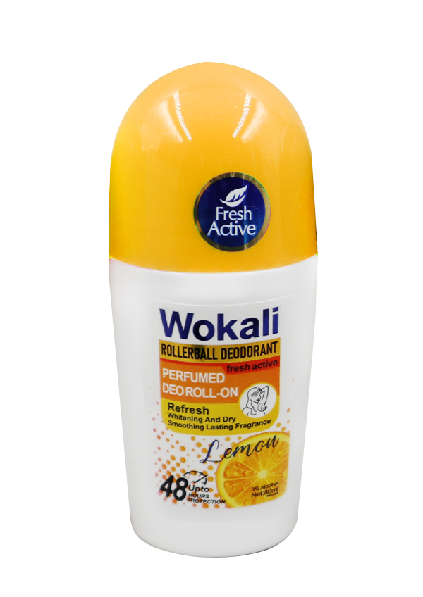 [WOK60105E] WOKALI Perfumed Deoroll-On #Lemon (80 ml) #WKL803 -pc
